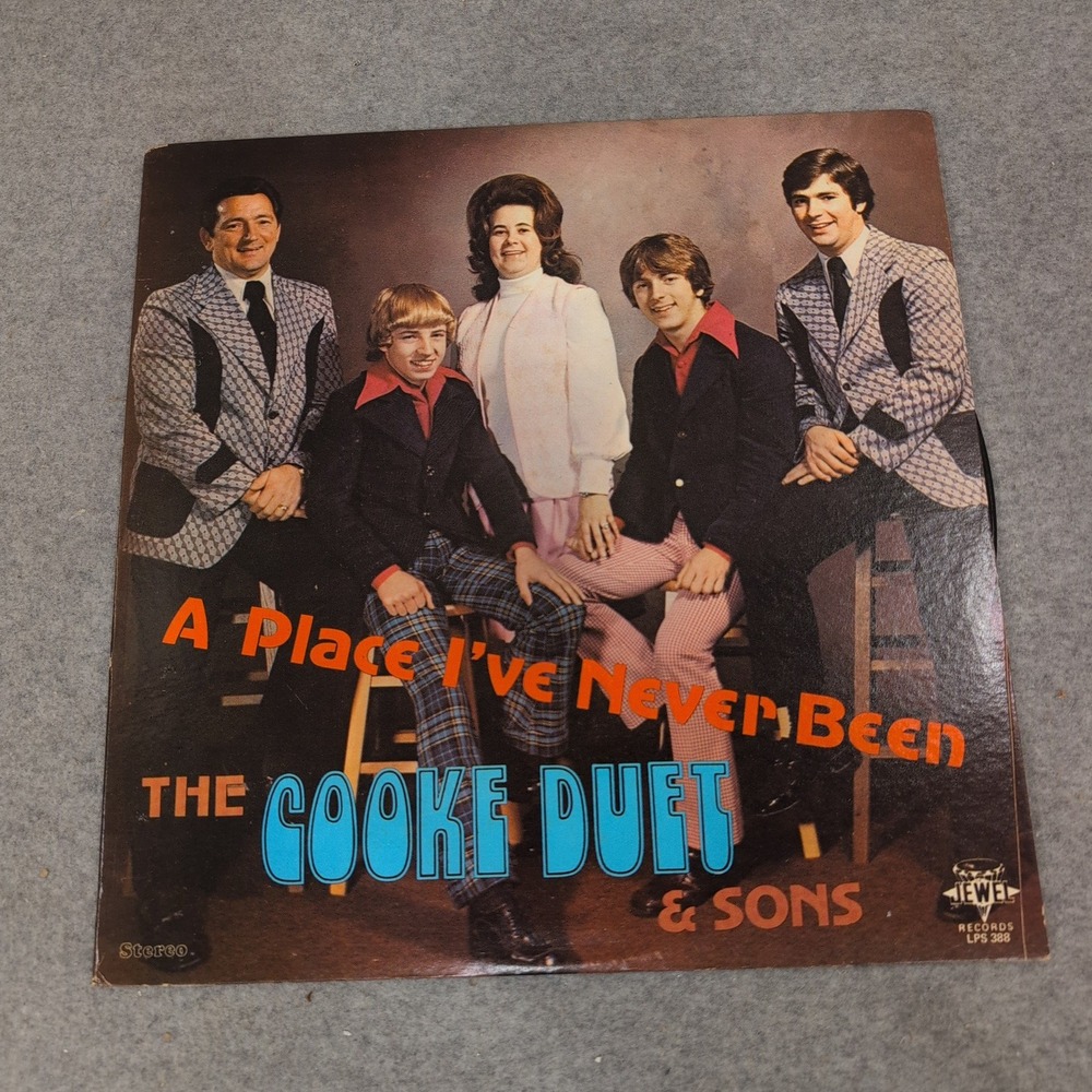 The Cooke Duet and Sons A Place I've Never Been Vinyl LP Jewel Records LPS 388 - Picture 1 of 2